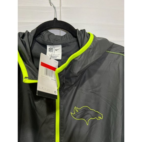 Nike Denver Broncos Volt Anthracite Half-Zip Jacket - NWT - Size L - Picture 4 of 7